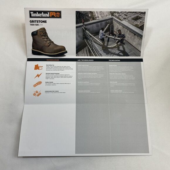 Timberland PRO Work Boot Men's 10.5 Gritstone 6" Steel Toe Waterproof Insulated - Picture 9 of 9